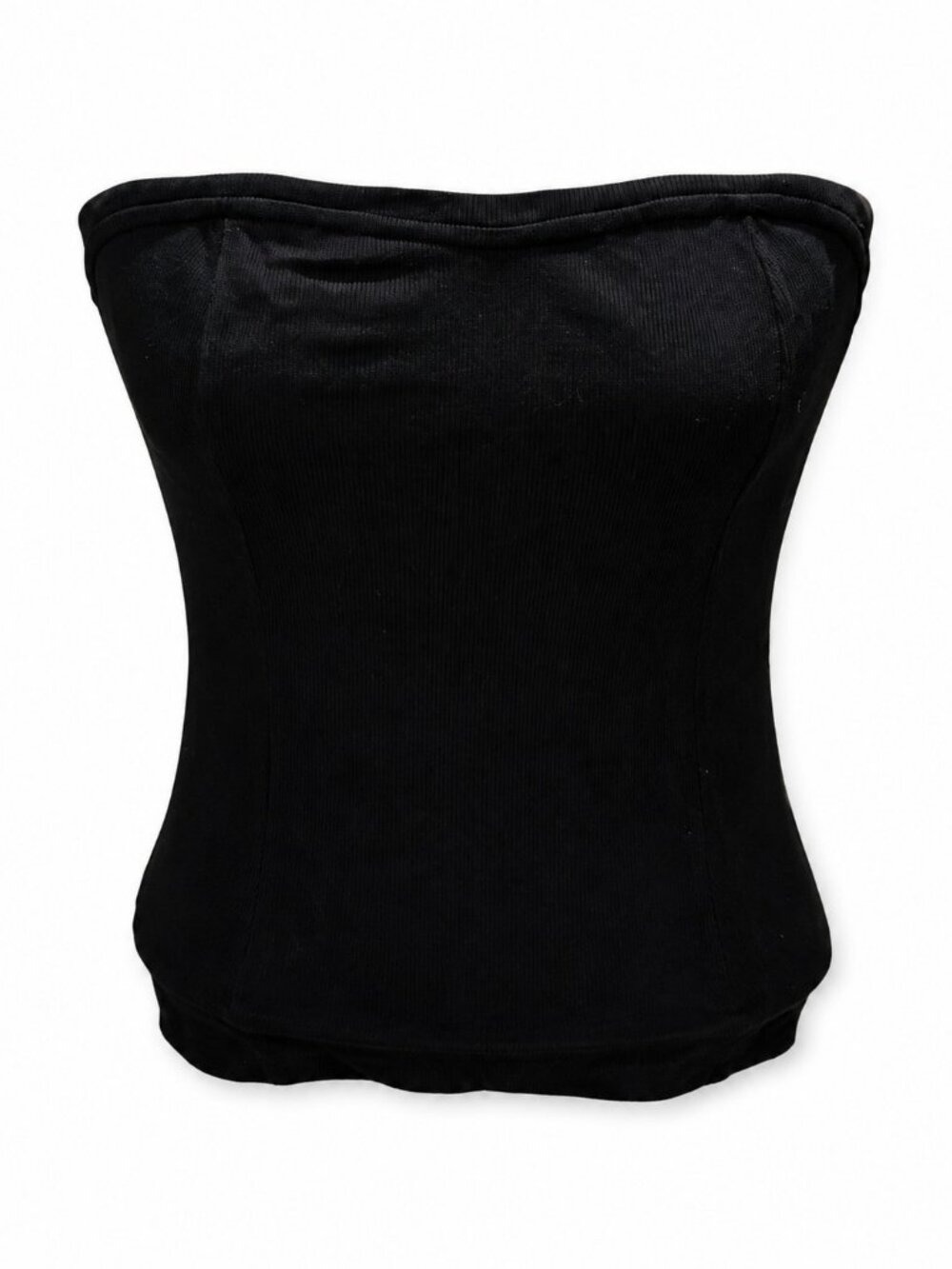 Anthropologie Black Strapless Top Size S
